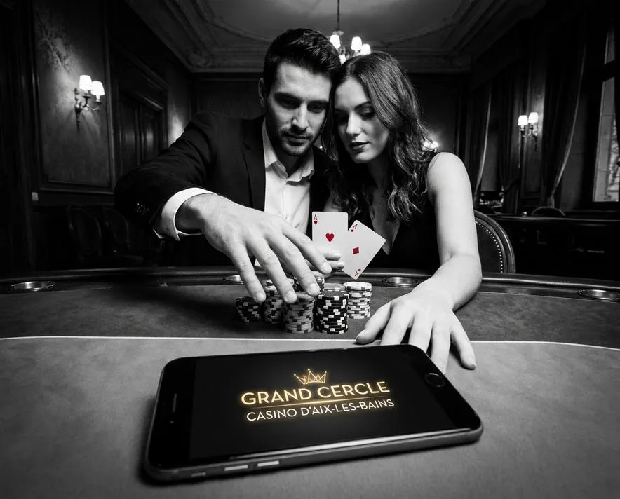 Jouer au poker en ligne facilement — Grand Cercle Casino d'Aix-les-Bains
