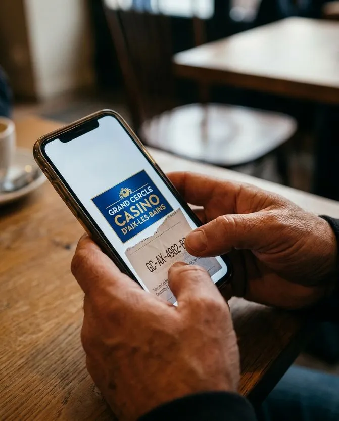 Saisir un code promotionnel exclusif — Grand Cercle Casino d'Aix-les-Bains